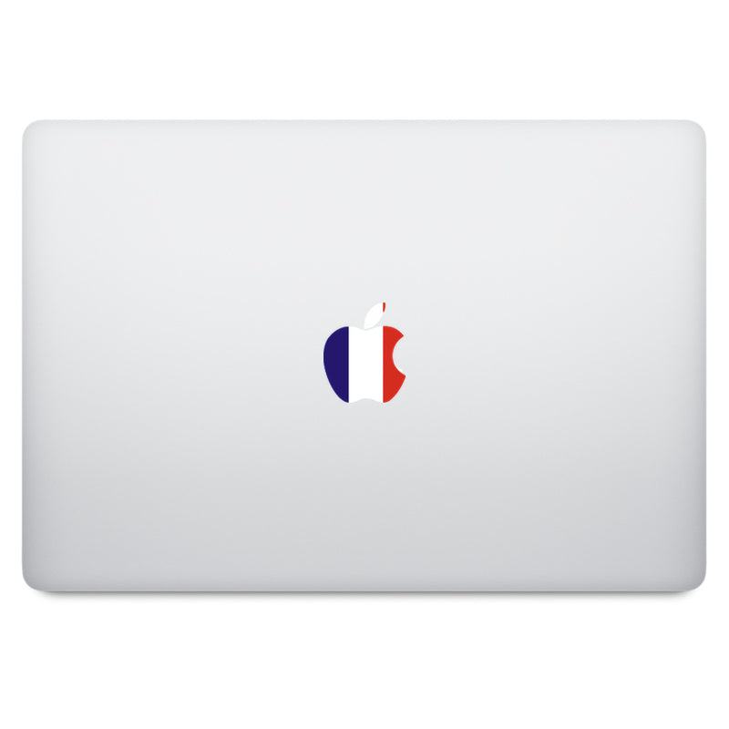 France Flag Apple Logo MacBook Decal