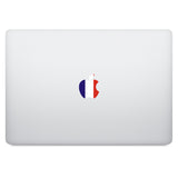 France Flag Apple Logo MacBook Decal