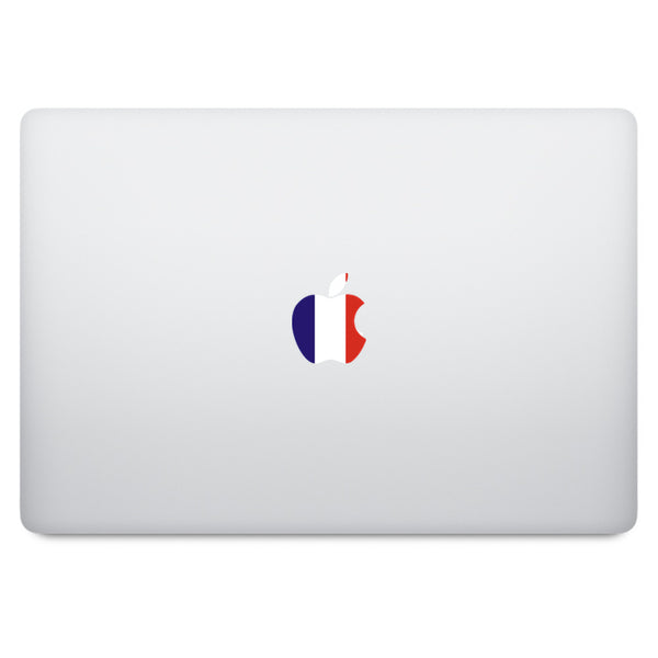 France Flag Apple Logo MacBook Decal
