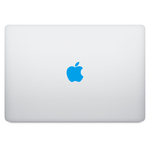 Blue Apple Logo MacBook Decal