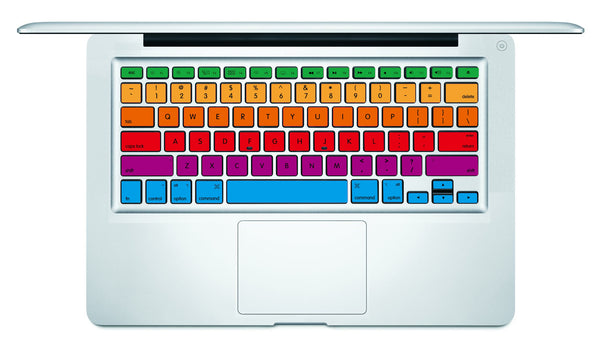 Rainbow Stripe MacBook Keyboard Decal