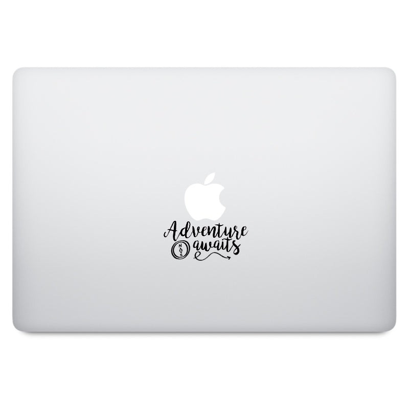 Adventure Awaits Quote MacBook Palm Rest Decal