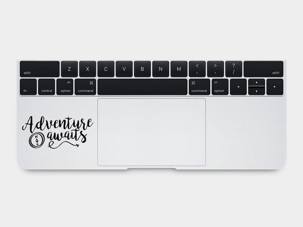 Adventure Awaits Quote MacBook Palm Rest Decal