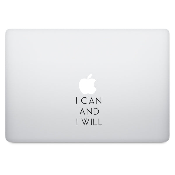 I Can and I Will Quote MacBook Palm Rest Decal