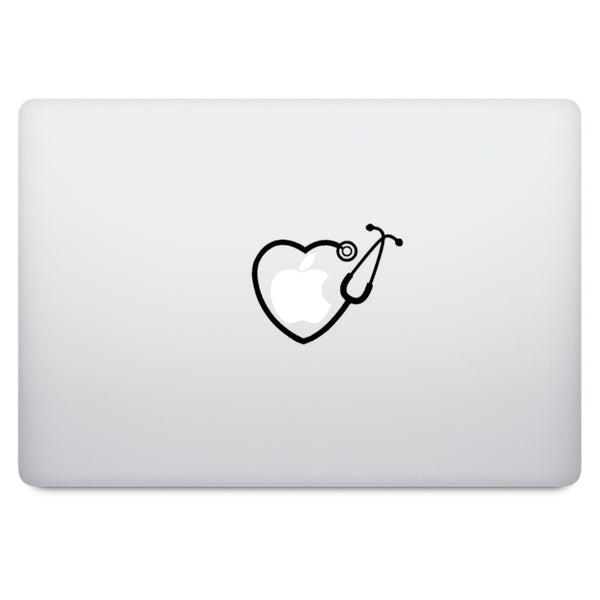 Stethoscope Heart MacBook Palm Rest Decal