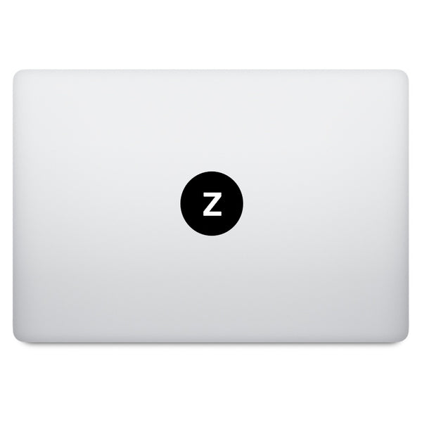 Alphabet A-Z MacBook Decal