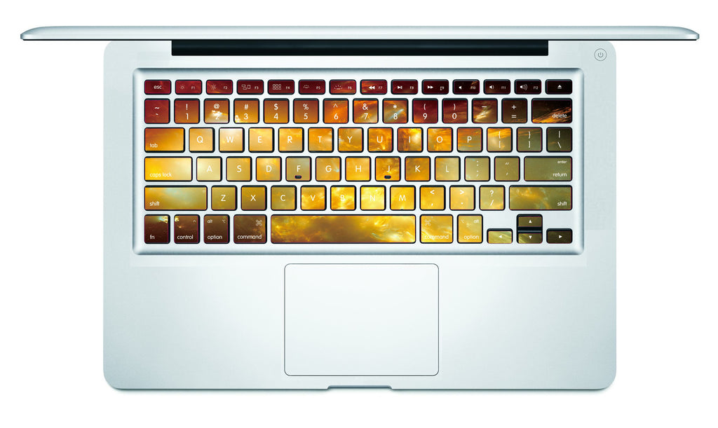 Nebula (Yellow) MacBook Keyboard Decal