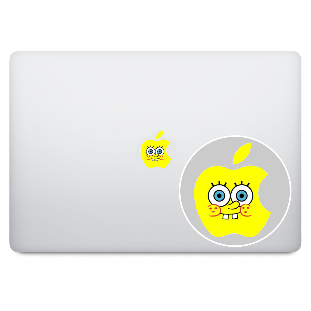 Sponge Bob Apple Logo MacBook Decal V1