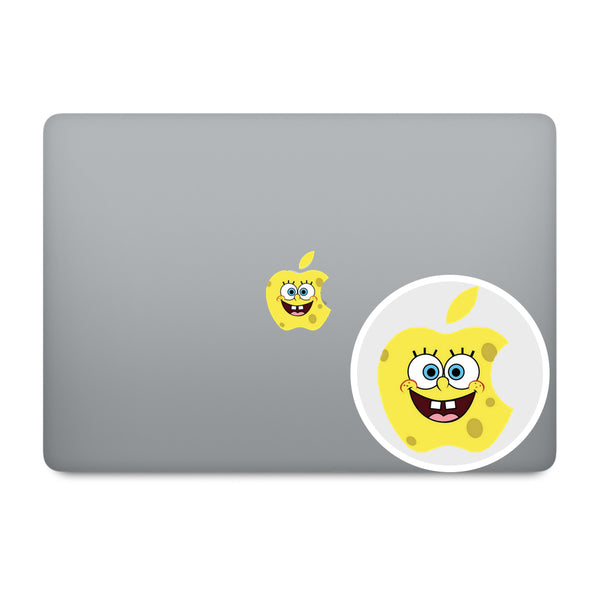 Sponge Bob Apple Logo MacBook Decal V2