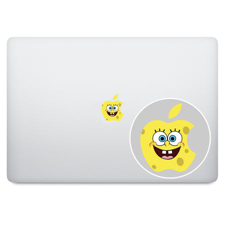 Cookie Monster Apple Logo MacBook Decal
