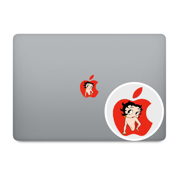 Betty Boop Apple Logo MacBook Decal