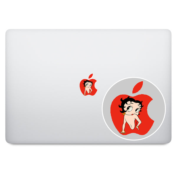 Betty Boop Apple Logo MacBook Decal