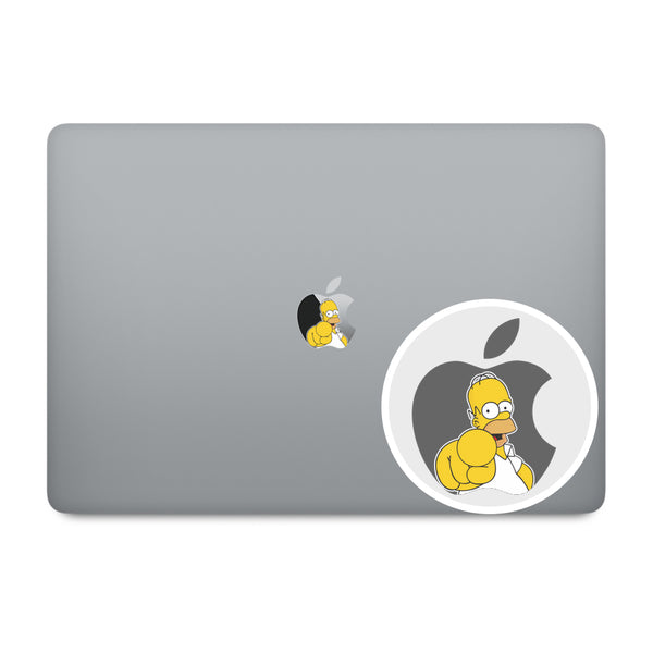 Homer Apple Logo MacBook Decal