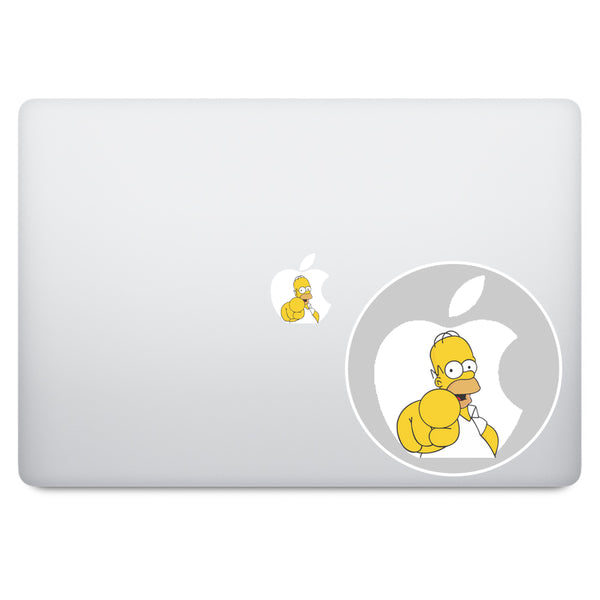 Homer Apple Logo MacBook Decal