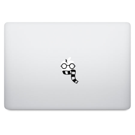 Red Apple Logo MacBook Decal