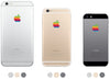 Retro Rainbow Apple Logo iPhone Decal