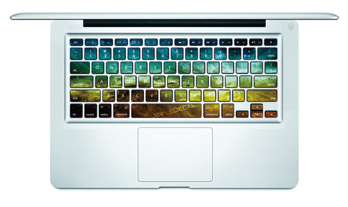 Nebula (Green) MacBook Keyboard Decal