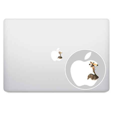 Retro Rainbow Apple Logo MacBook Decal