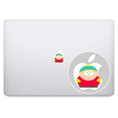 Blue Apple Logo MacBook Decal
