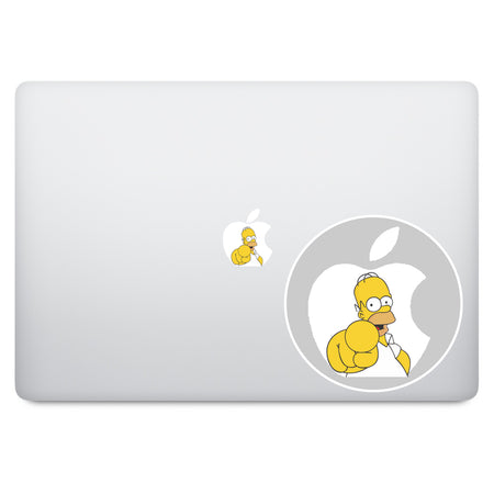 Green Earth Apple Logo MacBook Decal